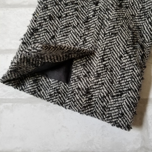 Forever 21 Cropped Tweed Blazer Black White Large - Picture 3 of 8